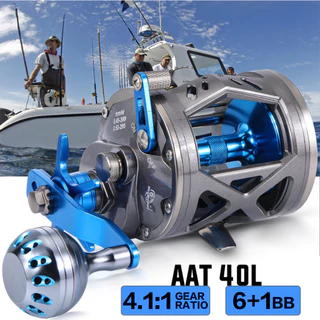 Sougayilang Carretel De Pesca Marítima 6 + 1BB Redondo Para Mão Direita De Arremesso De Vento De Nível Convencional Com