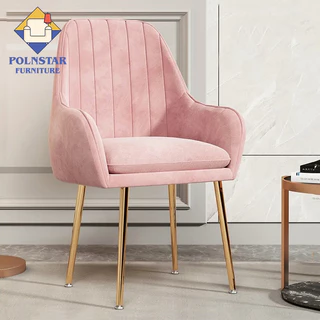 PolnStar Home Cadeira Veludo com Encosto para Maquiagem