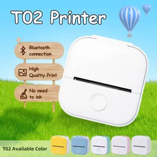 T02 Phomemo Mini Impressora Portátil Térmica 53mm Adesivo Sem Fio De Bolso Tinta