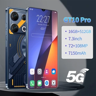 Celular GT10 Pro 7.3 Polegadas 16GB + 512GB Smartphone