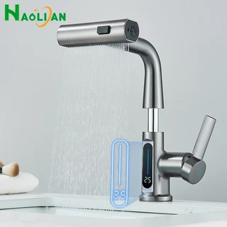 Torneira Cascata Para Misturador De Banheiro Com Alça Única Qaulidade 3 Modos Inteligentes
