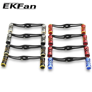 Ekfan 100/120mm aluminum alloy Baitcasting fishing reel handle 7*4/8*5 hole for A/S/D LURE reel L/R Hand Universal