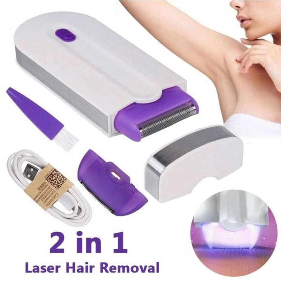 Indução Laser depilador eletrico masculino feminino a laser Portátil corpo removedor de pêlos USB