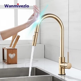 Torneira De Cozinha Com Sensor De Toque Removível E Misturadora De Alça Única