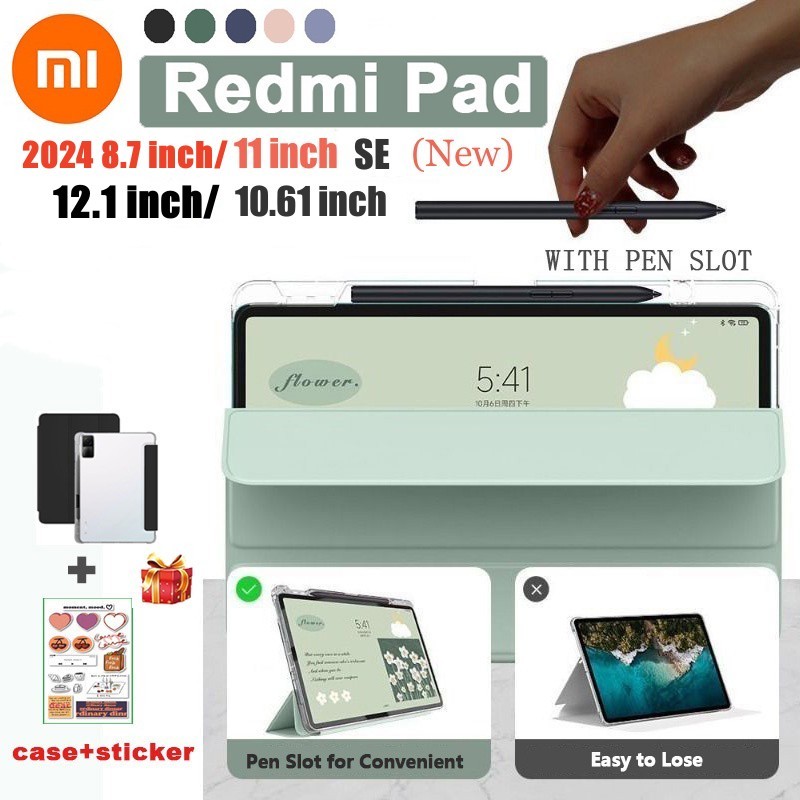 11 Polegadas RedMi Pad SE Com Ranhura Para Caneta Protetor Caso ...