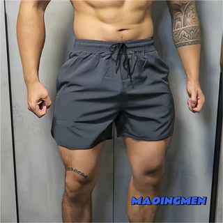 [MAOINGMEN] Shorts Esportivos Estilo Americano De Masculinos Calças de fitness de secagem rápida Shorts de praia e homem