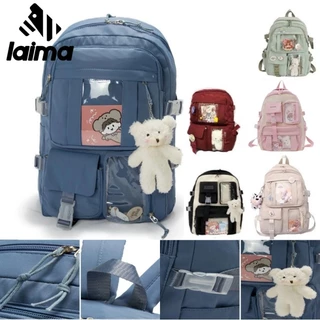 Mochila Infantil Teddy Bear Schoolbag Múltiplo Espaçamento Multifuncional