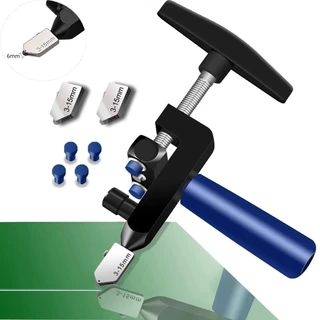 kit Conjunto Riscador cortador Manual Para Cortar Vidro Cerâmica Porcelanato telha