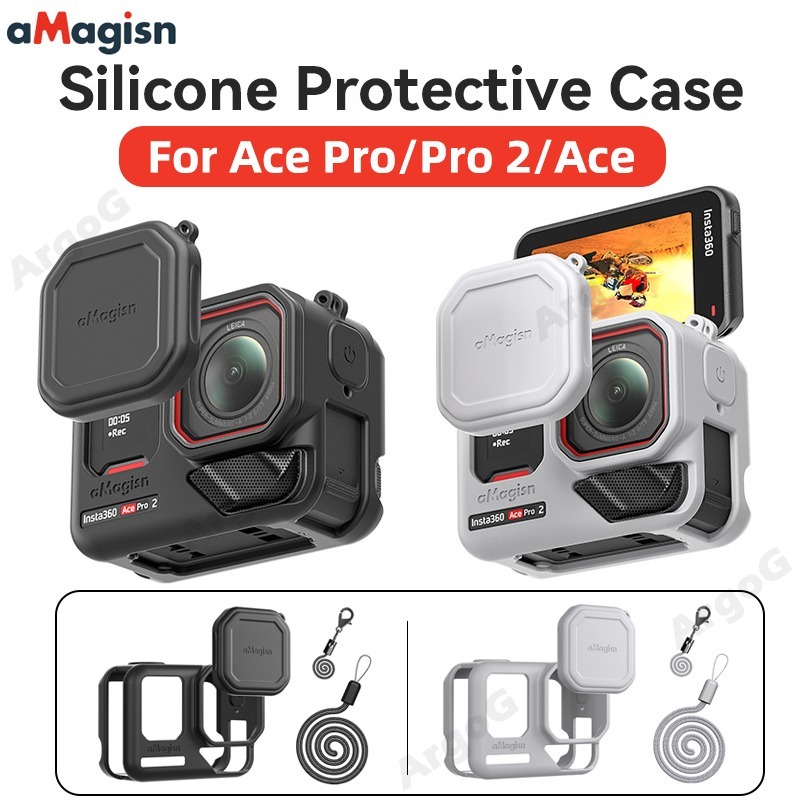 Set Accessori Insta360 X3: Protezione Lenti E Cover In Silicone Nero