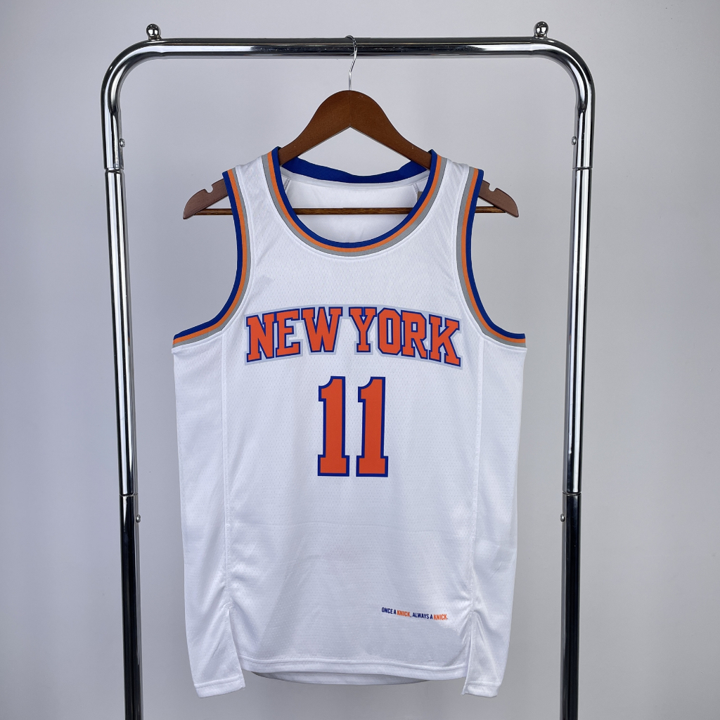 Camisa Masculina Camiseta De Basquete Branca Regata 11 Jalen Brunson ...