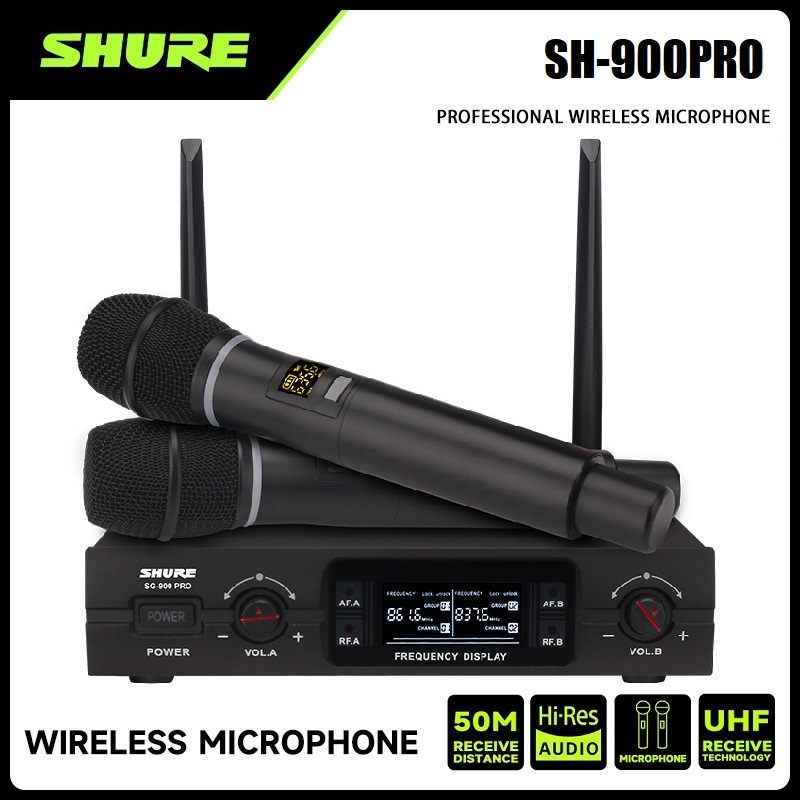 Microfone sem fio profissional Shure SH-900PRO, microfone sem fio ...