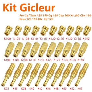 Kit 20 GiclêS Carburador Gigles  Cg Fan Titan Bros125 150 Koso Oko Pwk em Oferta na Shopee