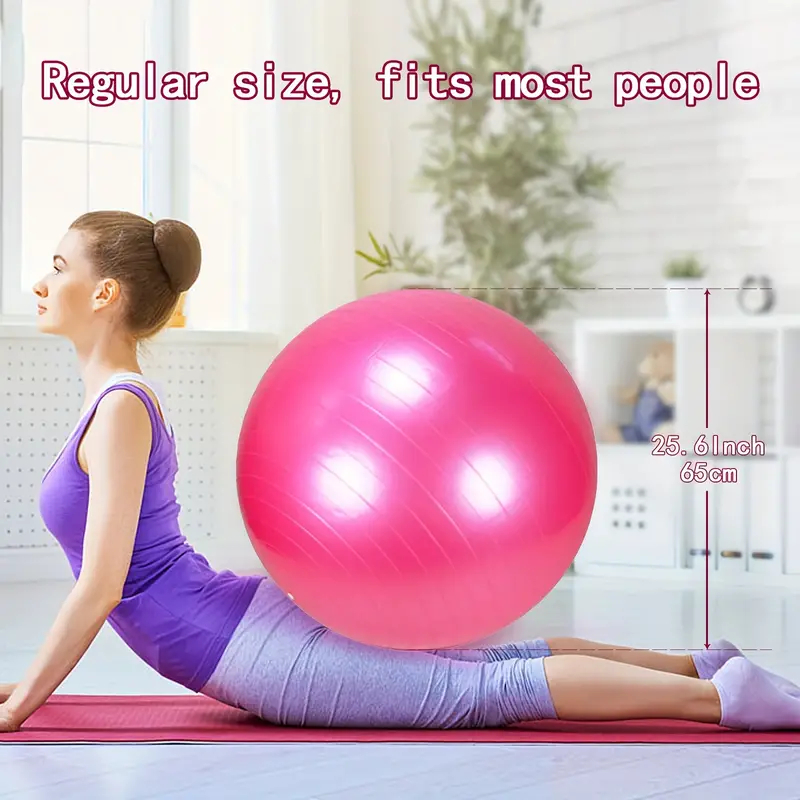 Bola Suiça 55cm 65cm 75cm Com bomba Pilates Yoga Abdominais Resistente