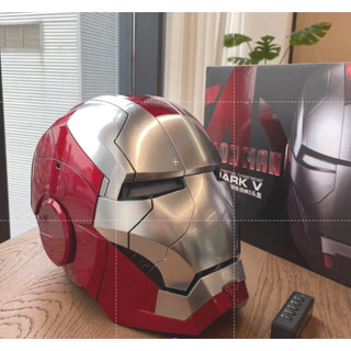 Mk5 Jarvis Homem de Ferro Capacete controlado por voz Elétrico Vestível Capacete Máscara Brinquedo Crianças Adultos GQJ3