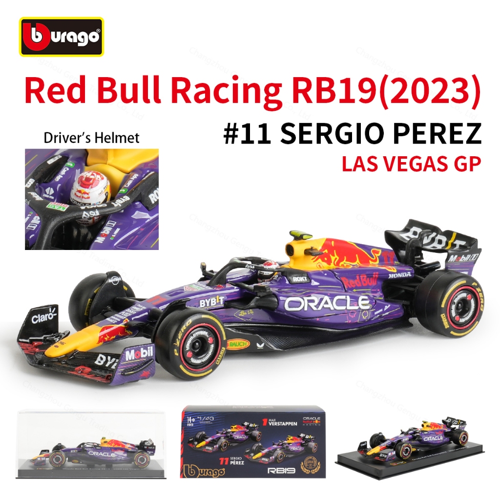 Bburago 1 : 43 Red Bull 2023 F1 Corrida RB19 Die Cast Veículos