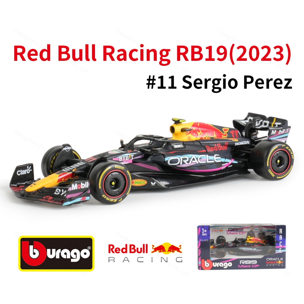 burago FORMULA RACING【RedBull】F1 Bburago 1 : 43 2023 RB19 # 1 11 Fórmula Red Bull F1 Racing Carro