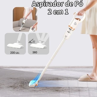 Aspirador De Pó 3 Em 1 Filtro Removível Sem Fio Portátil