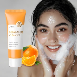 LAIKOU Vitamina C Limpador Hidratante Limpeza Profunda Revelar Radiance Controle De Óleo 100g em Oferta na Shopee