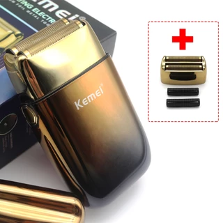 Kemei-KM-TX10 Máquina De Barbear Profissional Para Homens Lâminas De Lâmina Dupla Destacáveis USB De Carregamento Rápido LED Display Cortador De Cabelo