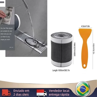 [BR Envio Imediato] Adesivo Coletor De Cabelo Para Ralo De Piso De Chuveiro