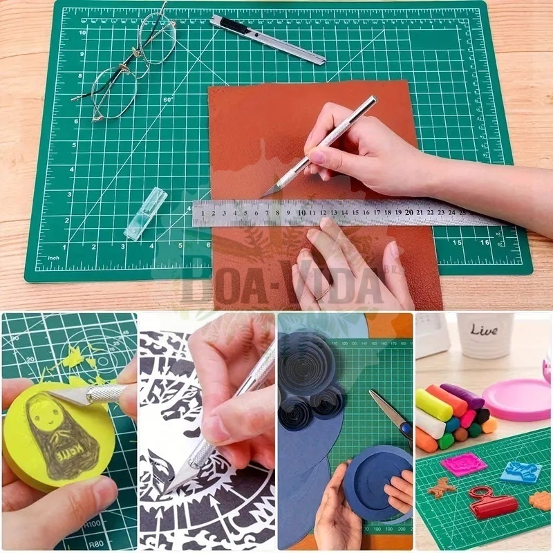 Base De Corte A2 60x45 Dupla Face Patchwork Artesanato Cores