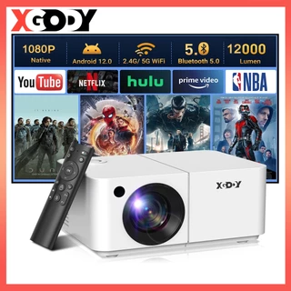 XGODY X2 Projetor Portátil 4K HD Android 12 Sem Fio Duplo Wifi Bluetooth Inteligente Mini Telefone Móvel Mesma Tela Magc