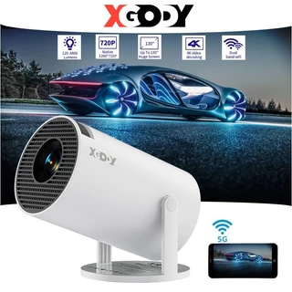 XGODY Projetor HY300-PRO Magcubic 4K 10000 Lumens HD WIFI Mini Projetor Portátil Bluetooth Smart TV Para Home Theater