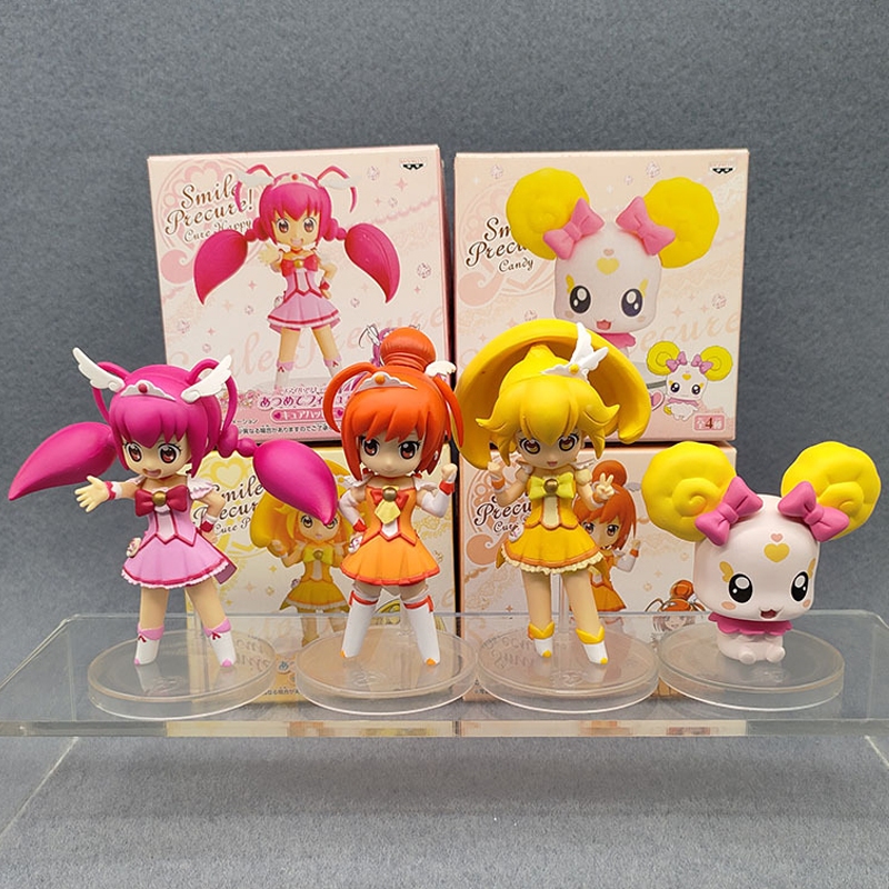 4 Pçs/Set 7-10cm Japão Anime Pretty Cure Figura Suíte Cura Precisa