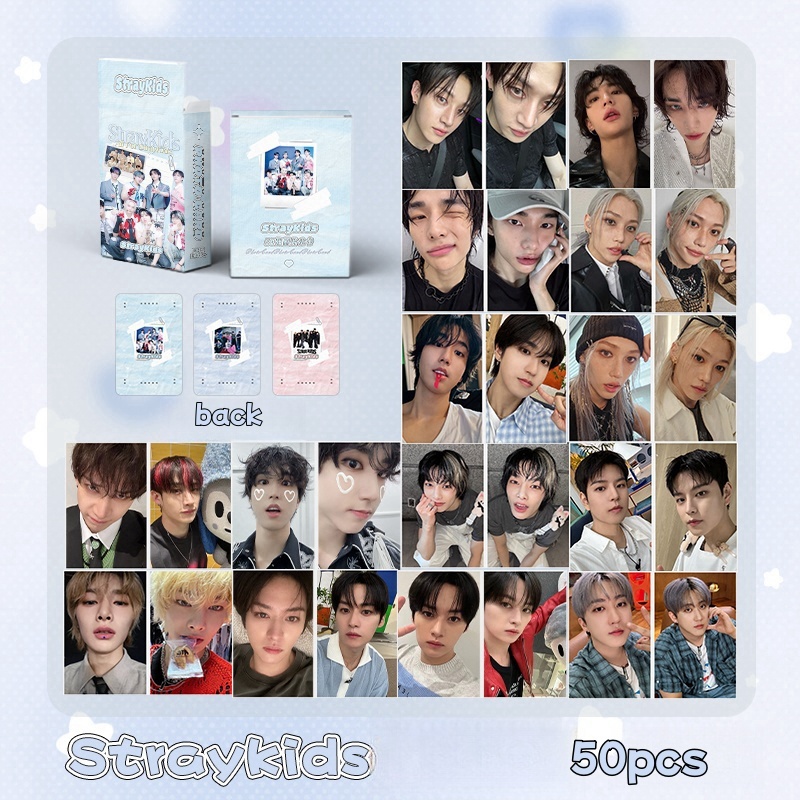 STRAY KIDS HYUNJIN FELIX Holographic Laser Lomo cards Photocards