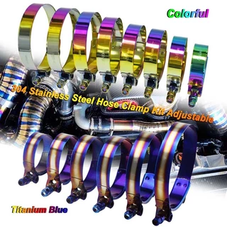 Kit De Braçadeira Para Mangueira De Aço Inoxidável 45mm A 98mm Universal T-Bolt Ajustável Parafuso De Fixação Da De