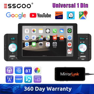 (Em Estoque São Paulo) ESSGOO 1 Din 5 Polegadas HD Touch Screen Rádio Para Carro Mirror Link Bluetooth MP5 Car Player