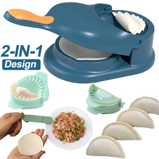 2 Em 1 Fabricante De Bolinho De Pele Imprensa Manual De Poupança De Trabalho Ravioli Empanadas Massa Máquina De Molde Fe
