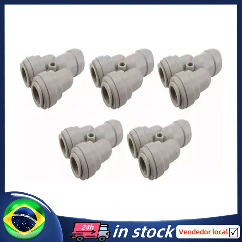 [BR Envio Imediato] Divisor Tipo Y De 2 Vias De Conexão Rápida De 5 Dmfit Para Tubos 3/8
