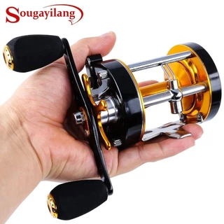 Sougayilang 10 KG Mão Direita Rodada Carretel De Pesca De Arremesso 6 + 1BB Carpa De Corrico Corpo De Metal