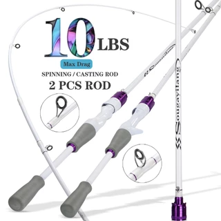 Sougayilang Vara De Pesca De Alto Carbono , 1.8M , 5-10LB , 2 Seções , Fundição/Fiação , Para Água Doce/Salgada