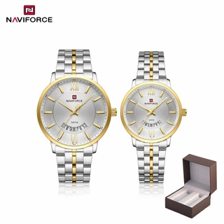 NAVIFORCE 9238 Casal Mostrador Simples Com Calendário Função Luminosa Relógio em Oferta na Shopee