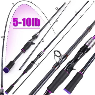 Sougayilang Vara De Pesca Giratória/Fundição De 1.8 M/6 Pés , 2 Seções De Carbono Para Em Água Doce