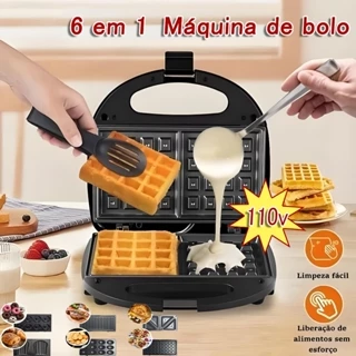 Sanduicheira e Grill Família 6 em 1 - antiaderente - 850W