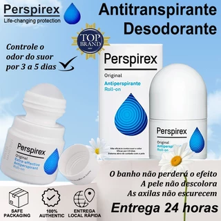 Original Perspirex Roll-on Dinamarquês Antitranspirante Desodorante Refrescante Para Homens E Mulheres 20ML