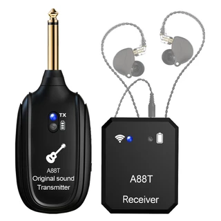 Sistema De Monitor Intra-Auricular Sem Fio 2.4G Com Transmissor/Receptor De Clipe Pareamento Automático para Guitarra DJ
