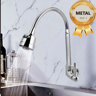 Torneira De Cozinha Gourmet Bancada Montada Na Parede Flexível 1/4 Volta Cromada
