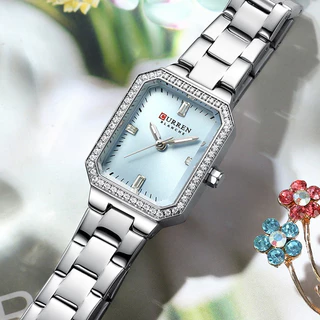 CURREN Relógio Feminino Novo Original Genuíno Moda Luxo Luminoso Simples Lazer Negócios Quartzo Analógico À Prova Dwater