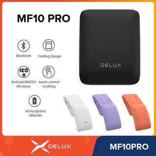 Delux MF10PRO Dobrável Recarregável 300mAh Sem Fio Bluetooth Mouse Portátil