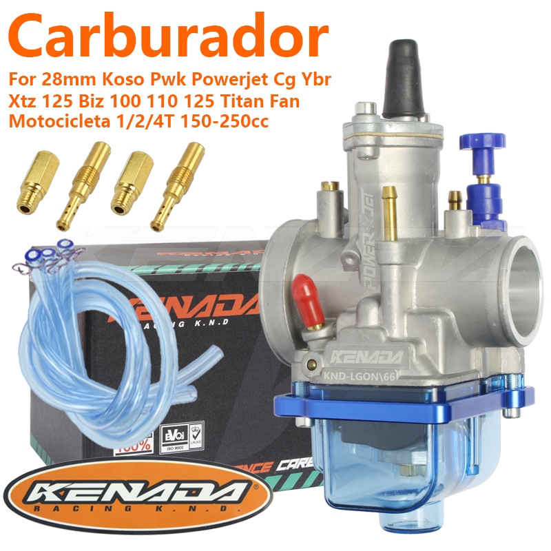 KENADA RACING Carburador Cuba Transparente 28mm Modelo Koso Pwk