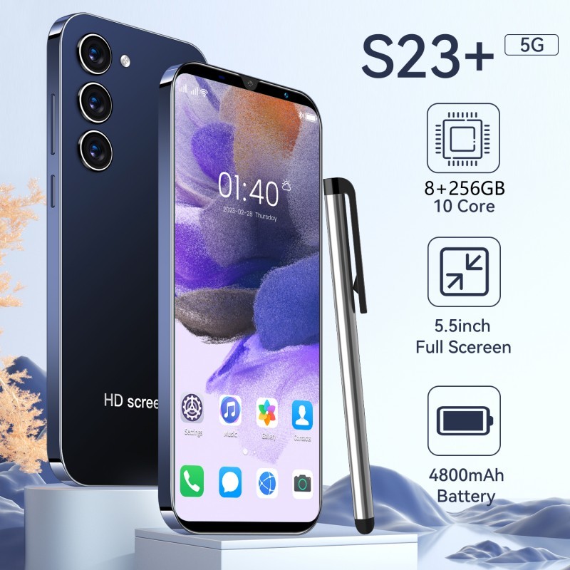 Celular S23+ Smartphone 8+256GB 5.5Polegadas Android Celulares