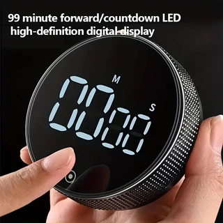 Temporizador Digital Programável Timer De Cozinha Magnético Alarme Relógio Academia Cronometro