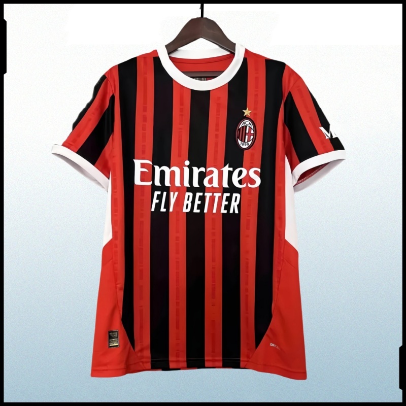 Camisa De Futebol AC Milan 2024/25 Casa 24 | Shopee Brasil