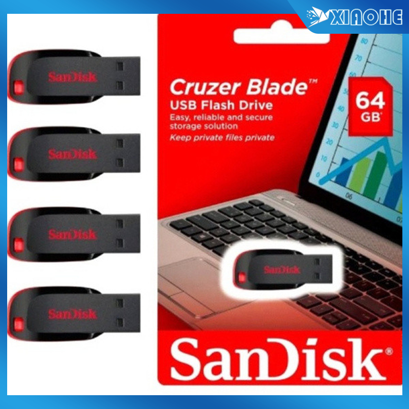 Pen Drives E OTGs USB 8GB 16GB 32GB 64GB Cruzer Blade 2.0 Flash Drive Memory Stick (Rplc