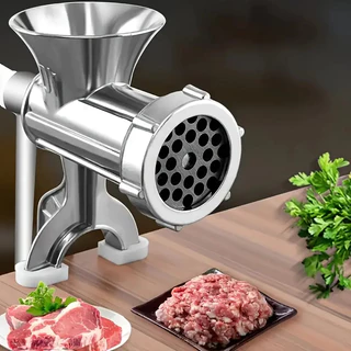 Moedor de carne Manual moedor de carne moedor de carne biscoito manivela liquidificador doméstico liga alumínio