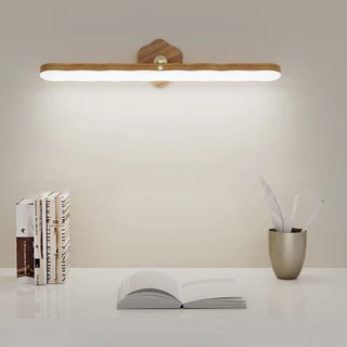 Luminária Magnética Sem Fio Luz LED Recarregável Espelho Maquiagem Abajur de Cabeceira e Arandela